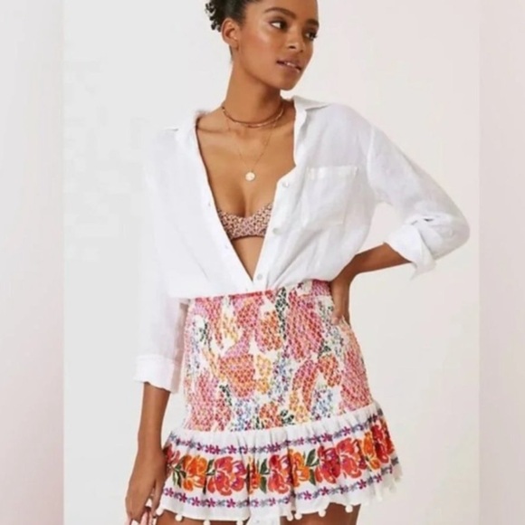 Farm Rio Banana Mini Skirt size M - Picture 3 of 8